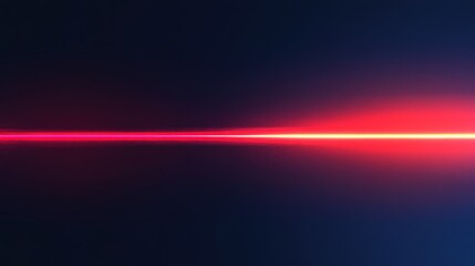 Fototapeta premium Abstract Red Light Beam on Dark Background