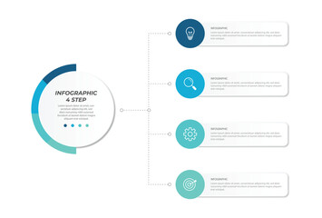 Vector infographic label design with circle infographic template design and 4-5-6 options or steps. Can be used for process diagram, presentations, workflow layout, banner, flow chart, info graph