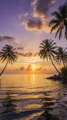 Obraz premium sunset on the beach
