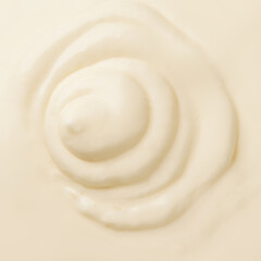 Mayonnaise texture background. Sour Cream, Fresh Yogurt texture. Mayonaise sauce or salad dressing Pattern.