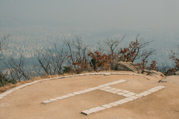 peak of stone in Bukhansan national park, Seoul - sep, 2 2024