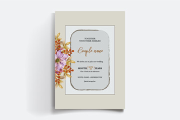 BRIDAL SHOWER FLORAL INVITATION TEMPLATE