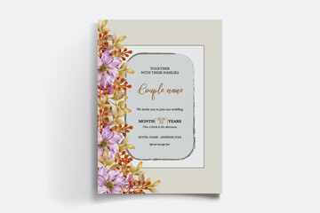 BRIDAL SHOWER FLORAL INVITATION TEMPLATE