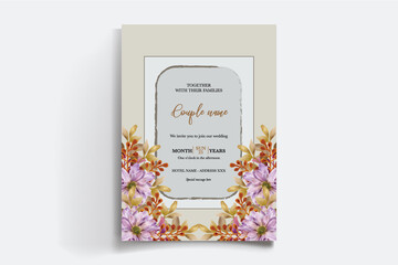 BRIDAL SHOWER FLORAL INVITATION TEMPLATE