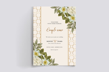 BRIDAL SHOWER FLORAL INVITATION TEMPLATE