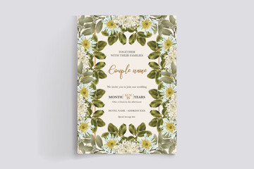 BRIDAL SHOWER FLORAL INVITATION TEMPLATE