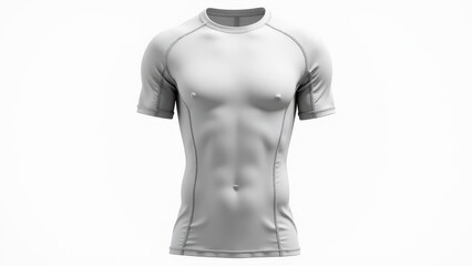 High-quality rashguard mockup featuring a clean front view with realistic texture, fine details, and subtle shadows, ideal for showcasing athletic apparel.