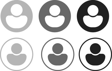 Avatar profile icon. Profile picture. User profile symbol. person sign user symbol
