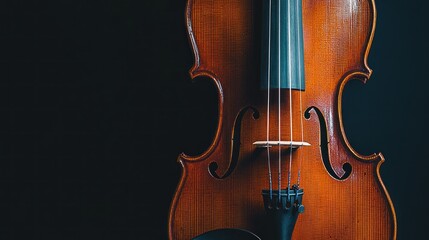 A Close-Up View of a Violin's Body