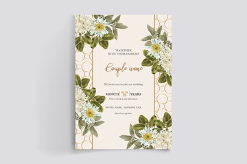 BRIDAL SHOWER FLORAL INVITATION TEMPLATE