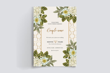 BRIDAL SHOWER FLORAL INVITATION TEMPLATE