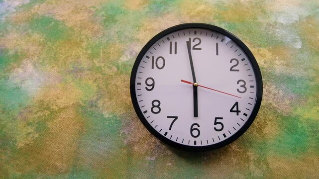 Turn back time , clock running backwards fast	
