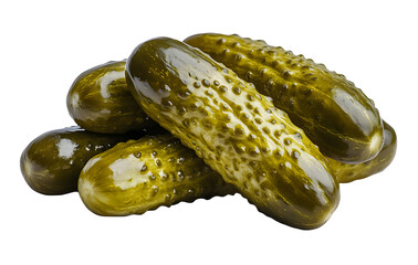 marinated pickles isolated on transparent background PNG