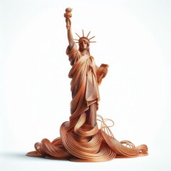 AI designed copper statue of liberty