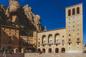 Fototapeta premium Abadia de Montserrat near Barcelona, Spain