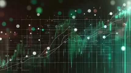 Abstract Financial Data Visualization Background