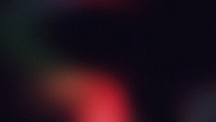 Red green purple abstract glowing color gradient background on dark. Soft color glitch noisy gradient, vibrant color flow, bright, shine, noise texture, aesthetic texture background