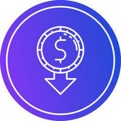 Fototapeta premium Currency Down