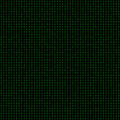 Random sequence of 0s and 1s in green font on a black background, representing the binary system