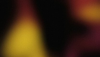 Orange yellow red abstract glowing color gradient background on dark. Soft color glitch noisy gradient, vibrant color flow, bright, shine, noise texture, aesthetic texture background