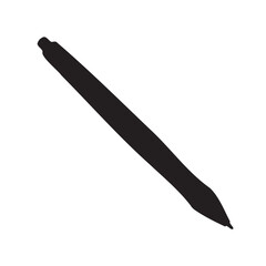 Digital pen silhouette. Digital pen icon vector illustration design.