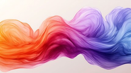 Obraz premium Fluid abstract waves with pastel gradients
