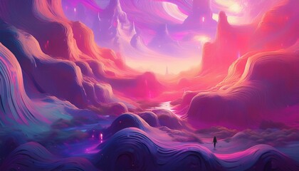 giant pink and purple background