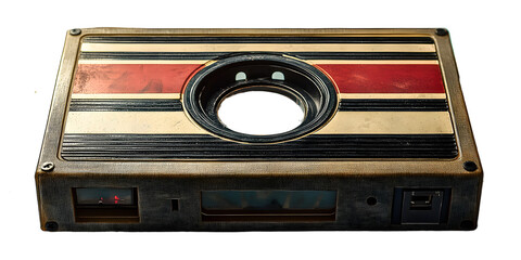 Vintage cassette tape box label design mockup template for a mixtape cover , analogue, retro, music, nostalgia, plastic, packaging