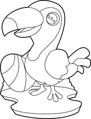Toucan Easter Easter egg Animal Vector Graphic Art Illustration