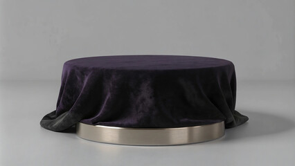 Warm lighting and a layered podium design make this space perfect for presentations.