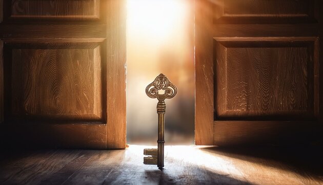 Explore the connection between security and freedom represented by doors.  