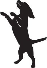 dog silhouette vector