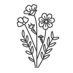 Flower Bouquet PNG Meadow Flower Transparent PNG