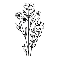 Flower Bouquet PNG Meadow Flower Transparent PNG