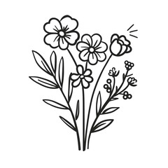 Flower Bouquet PNG Meadow Flower Transparent PNG