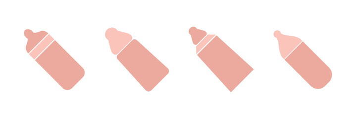 Baby bottle icon silhouette, Baby bottle vector art. Bottle icon.