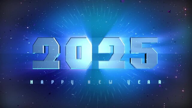 2025 New Year countdown animation. Best for New Year's Eve, friends party, and other event