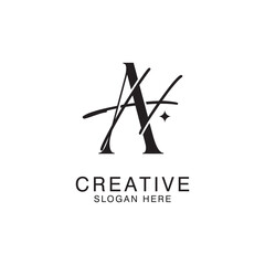 Modern Creative AH Logo Design. icon initial Based Monogram and Letters in Luxury vector