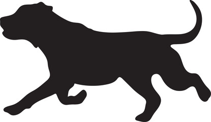 Dog Silhouette Vector Design Perfect for Nature and Animal Brands.