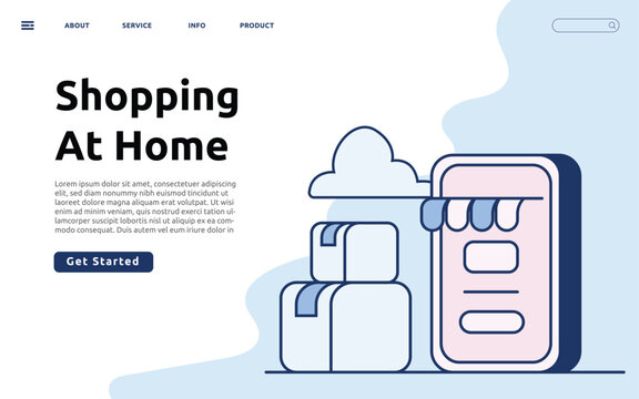 Shopping At Home Landing Page