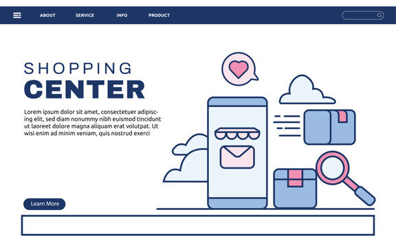 Shopping Center Landing Page