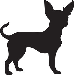 Dog Silhouette Vector Illustration for Wildlife Animal and Pet Branding.