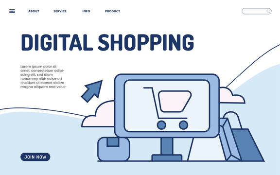 Digital Shopping Landing Page