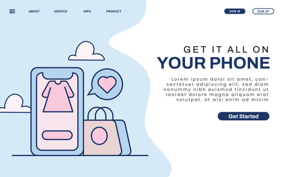 Online Shopping Landing Page
