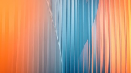 Obraz premium Abstract Orange and Blue Stripes