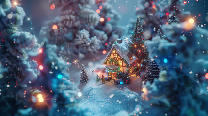 Fototapeta premium christmas and new year holiday concept