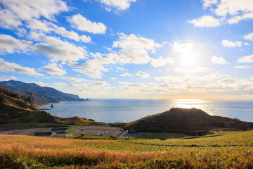 秋風が運ぶ神威岬【北海道】