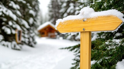 Snowy Winter Scene in the Highlands