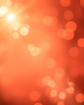Rose Gold Background with Gentle Light Flares and Sparkling Bokeh Accents, Generative Ai