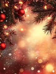 Beautiful background for a new year banner, HD, Realistic. Copy space. Generative ai